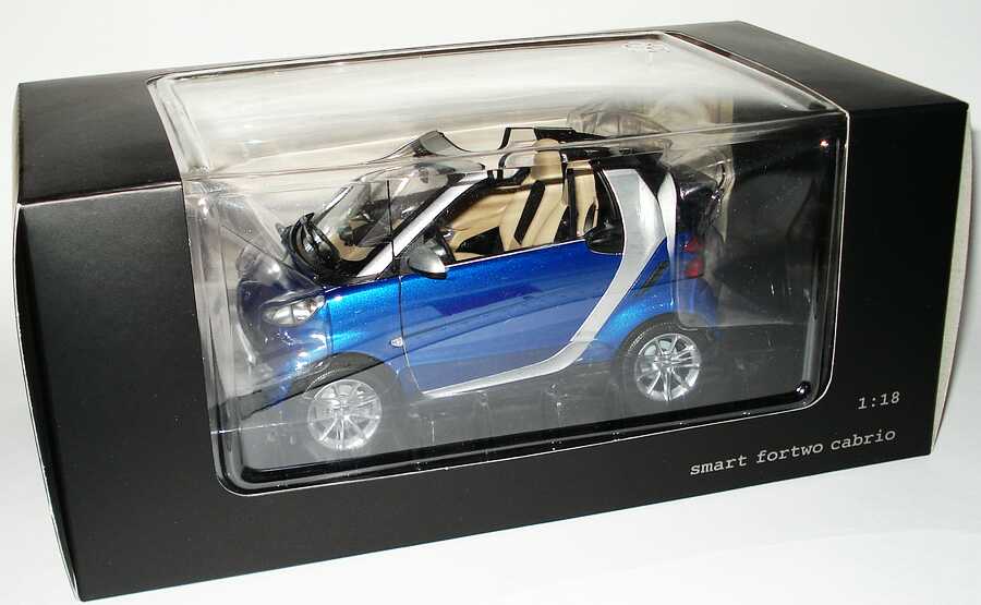 1:18 Smart Fortwo II Cabrio blaumet. (Smart) 