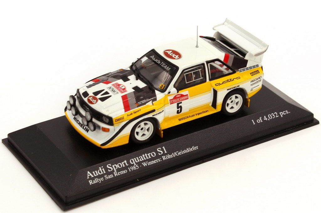 1:43 Audi Sport quattro S1 Rallye San Remo 1985 