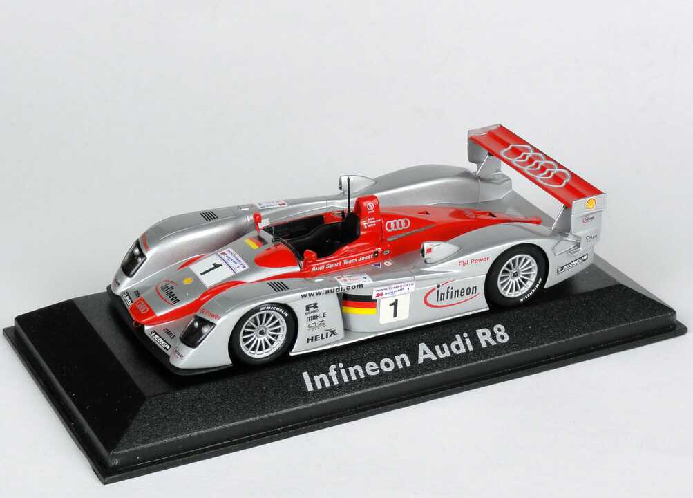 1:43 Audi R8 24h von Le Mans 2002 Nr.1, Biela/Kristensen/Pirro, Siegerfahrzeug (Audi) (oV)
