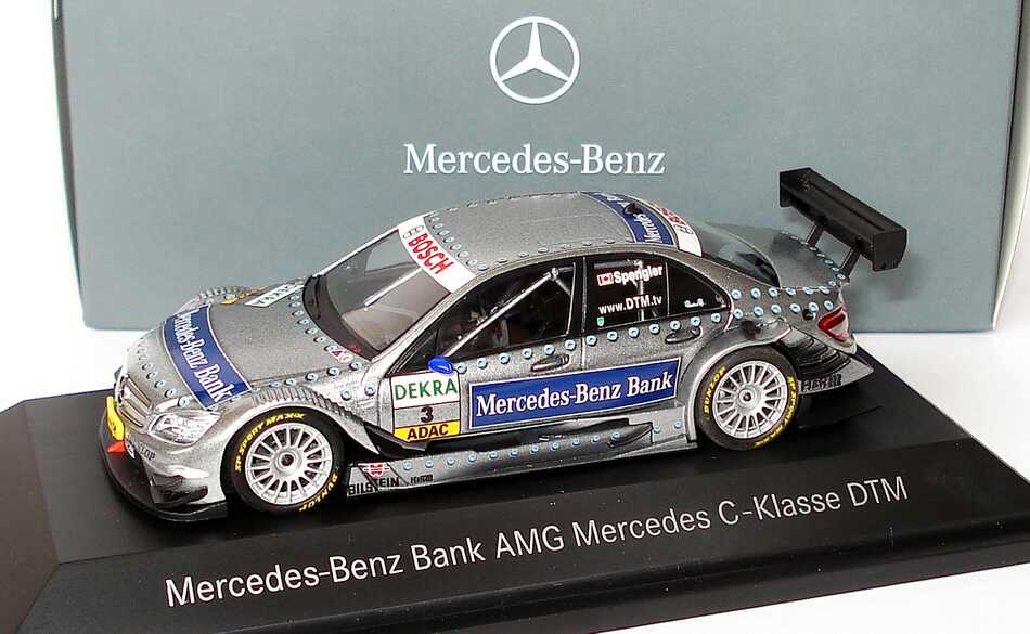 1:43 Mercedes-Benz C-Klasse (W204) DTM 2008 "Mercedes-Benz Bank, AMG" Nr.3, Bruno Spengler (MB) 