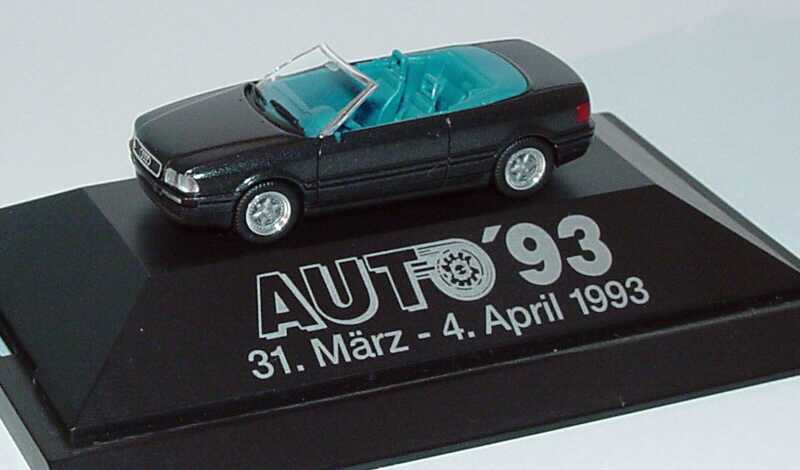 1:87 Audi Cabrio schwarzmet., IA trkis "Auto 93" (oV)
