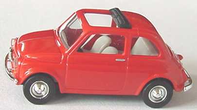 Fiat 500 F rot, Dach offen