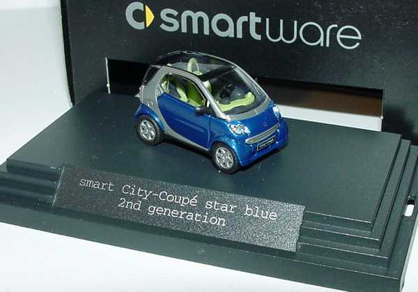 1:87 MCC Smart City-Coup (2nd generation) star-blue-met./silbermet. (MCC) 