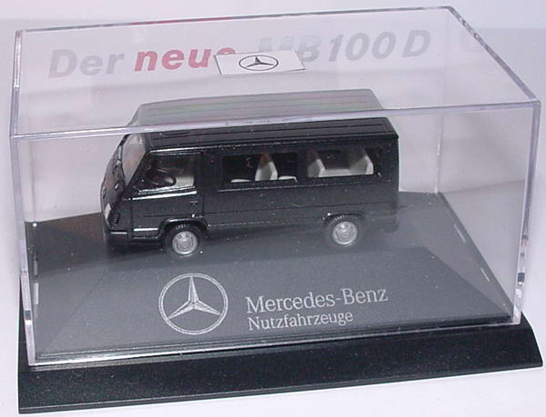 1:87 Mercedes-Benz 100D II Bus schwarzmet. "Der neue MB 100 D, Nutzfahrzeug IAA" (MB) 