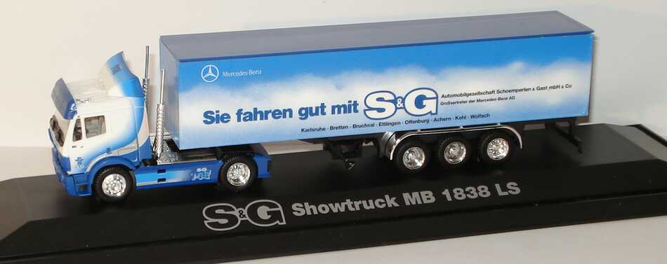 Mercedes-Benz SK Fv Cv KoSzg 2/3 "S&G Showtruck, Sie fahren gut mit S&G"