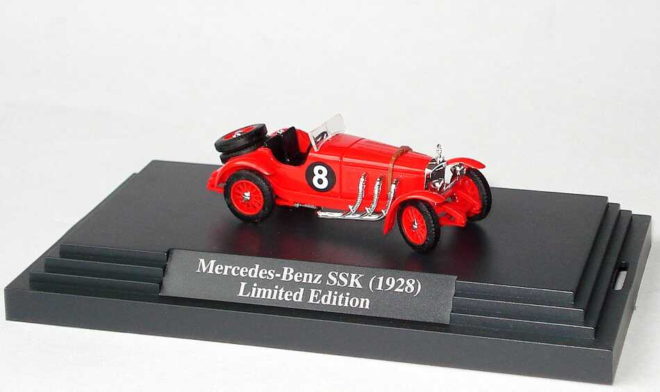 Foto 1:87
 Mercedes-Benz SSK 1928 rot Nr.8 (Limited Edition, idee + spiel Exklusiv Modell) - Busch