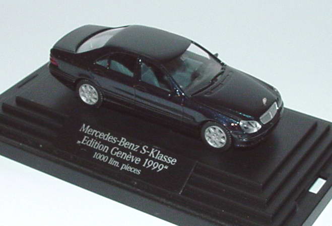 1:87 Mercedes-Benz S 500 (W220) dunkelblaugrnmet. "Edition Genve 1999" (MB) 