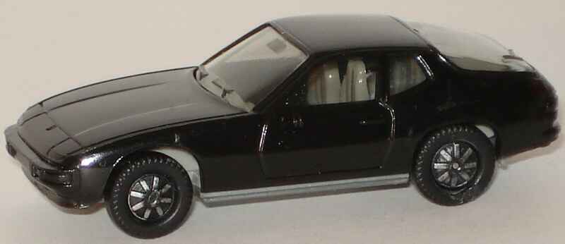 1:87 Porsche 924 schwarz, Bodenplatte grau 