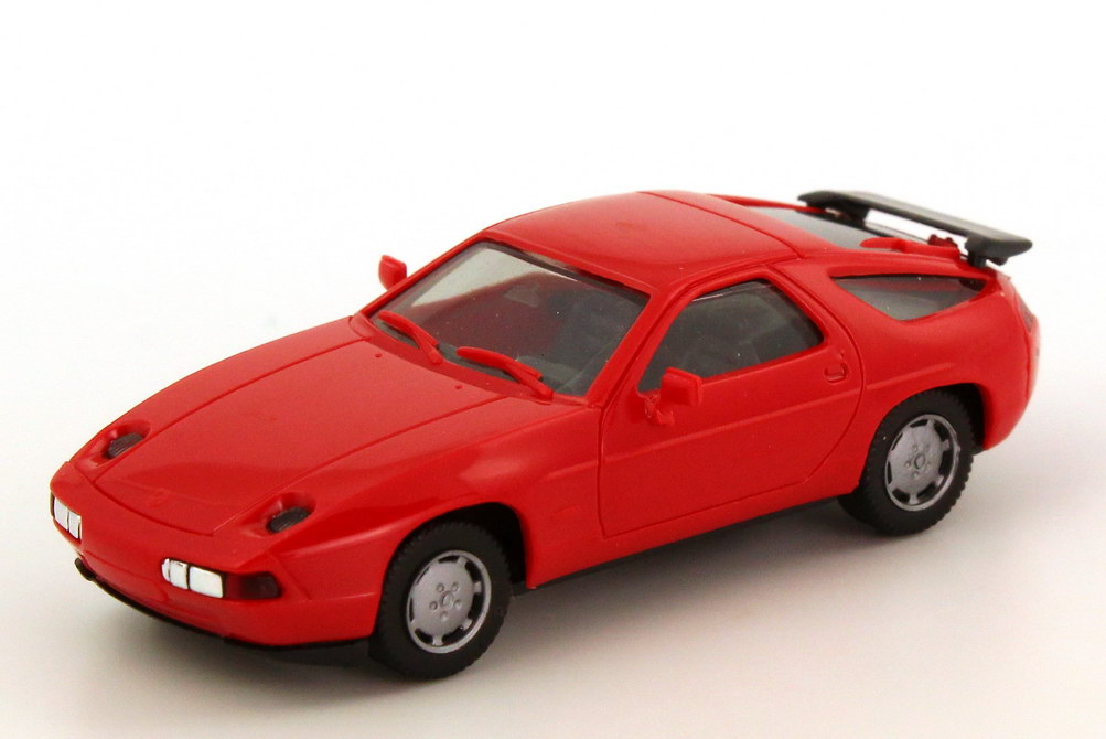 1:87 Porsche 928 S4 rot, Spiegel in Wagenfarbe (oV, Zm)