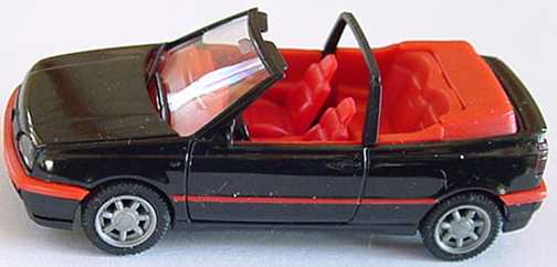 Foto 187 VW Golf III Cabrio schwarz rot herpa