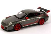 Artikelfoto: 1:18
Porsche 911 GT3 RS (997, Modell 2009) grau-met./rot 