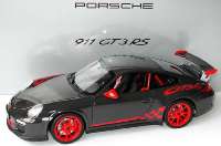 Artikelfoto: 1:18
Porsche 911 GT3 RS (997, Modell 2009) grauschwarz/rot (Porsche) 