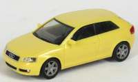 Artikelfoto: 1:87
Audi A3 Facelift 2003 3t�rig tucangelb (Felgen nicht original) (oV)