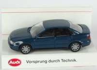Artikelfoto: 1:87
Audi A4 (B5) dunkelpetrolblau (Audi)  Verpackungsaufdruck Vorsprung durch Technik 