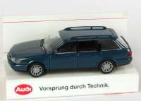 Audi A6 Avant (C4) dunkelpetrolblau (Audi) Verpackungsaufdruck "Vorsprung durch Technik"