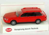 Audi A6 Avant (C4) rot (Audi) Verpackungsaufdruck "Vorsprung durch Technik"