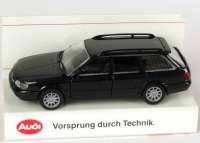 Audi A6 Avant (C4) schwarz (Audi) Verpackungsaufdruck "Vorsprung durch Technik"
