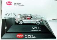 Audi Avus quattro chrom (Audi) (Sockel mit rotem Audi-Logo)