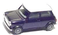 Austin Mini Cooper dunkelblaumet., Dach wei�