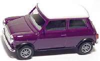 Austin Mini Cooper dunkelviolett, Dach wei�