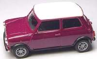 Austin Mini Cooper violett, Dach wei�