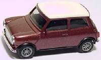 Austin Mini Cooper weinrotmet., Dach wei�