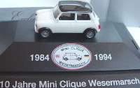 Austin Mini Cooper wei�/schwarz "Mini-Clique Wesermarsch"