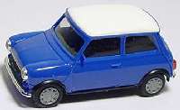 Austin Mini Mayfair blau, Dach wei�