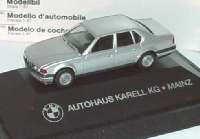BMW 735i silbermet. "Autohaus Karell KG Mainz" (BMW)