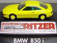 BMW 850i gelb "Ritzer Modellbahn"