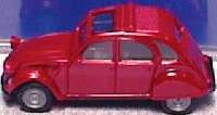 Citroen 2 CV 6 Rolldach offen weinrot