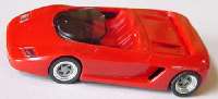Ferrari Mythos rot mit Alufelgen