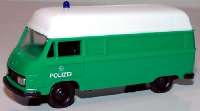 Hanomag F35 Kasten Hochdach Polizei gr�n, Dach wei�