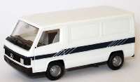 Mercedes-Benz 100D Kasten wei�, Streifendesign schwarz