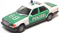Mercedes-Benz 300E (alt) Polizei "B9, 173" (bemalt)