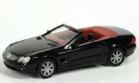Mercedes-Benz SL 500 (R230) schwarz, IA rot/schwarz
