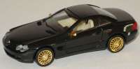 Mercedes-Benz SL 500 (R230) schwarz, mit Hardtop, Felgen und Spiegel gold