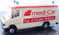 Mercedes-Benz T2 Kasten (kurz) Notarzt "medi Car - Rettungs- und Krankenwagenvermietung"