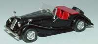Morgan Plus 8 schwarz Spiegel montiert