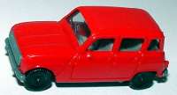 Renault R4 (alt) rot, Chassis grau
