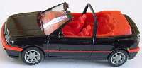 VW Golf III Cabrio schwarz/rot