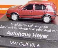VW Golf III VR6 4t�rig weinrotmet. "Autohaus Heyer"