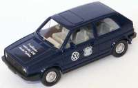 VW Golf II 2t�rig dunkelblau "2 milliones vehiculos VW desde Puebla" (VW)