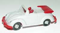 VW K�fer Cabrio grau/rot, mit Figuren