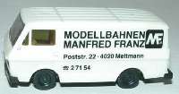 VW LT 28 Kasten "Modellbahnen Manfred Franz, Mettmann"