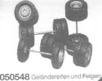 herpa Gel�ndereifen und Felgen (f�r 8 Achsen)