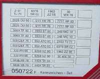herpa Kennzeichen-Set Frankreich