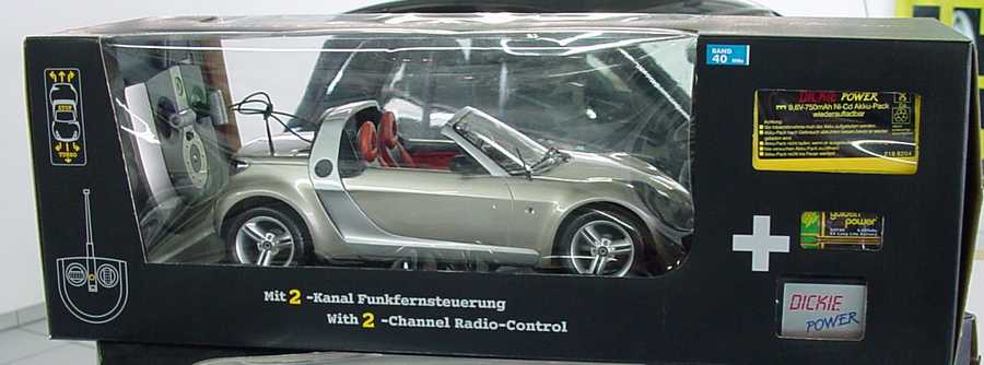 Foto 1:12 RC-Modell MCC Smart Roadster champagne-remix-met. Werbemodell Dickie