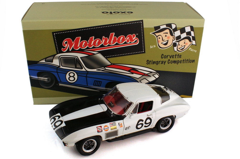 Foto 1:18 Chevrolet Corvette Sting Ray Competition Sebring 12 Hours 1967 Nr.69, Jowett Jr. / Mouat Exoto MTB00073