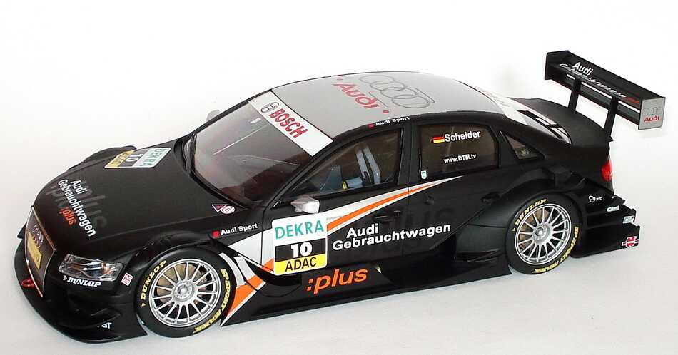 Foto 1:18 Audi A4 DTM 2008 Abt, GW:plus, Top Service Nr.10, Timo Scheider Werbemodell Norev 5020800115